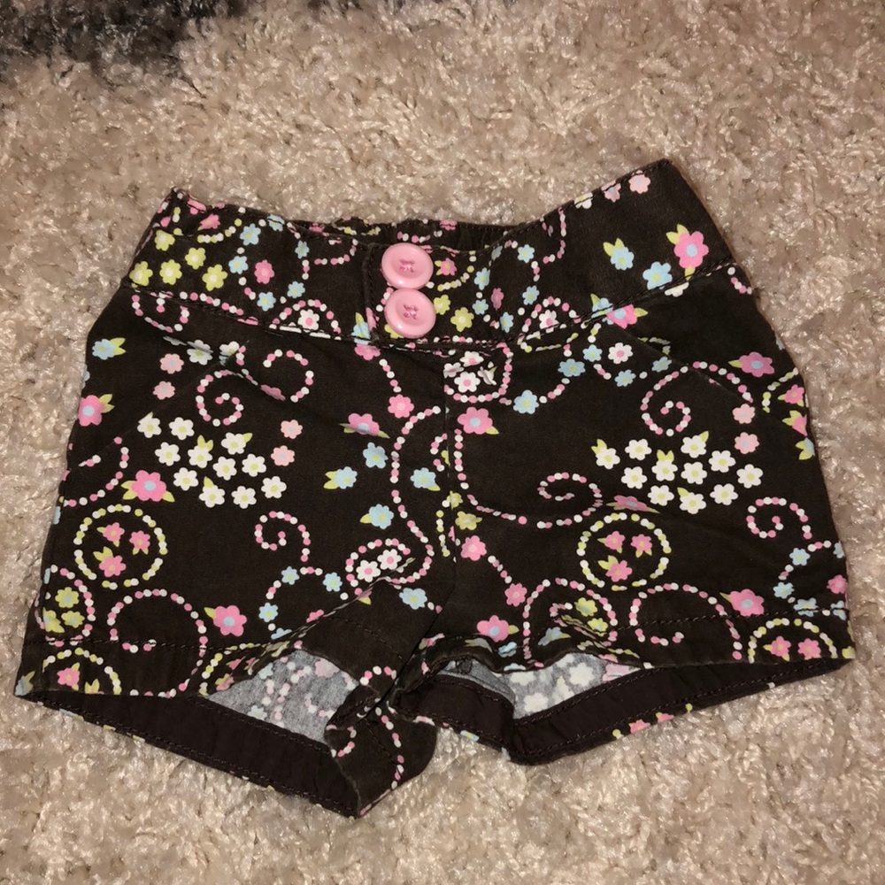 Gymboree floral baby shorts